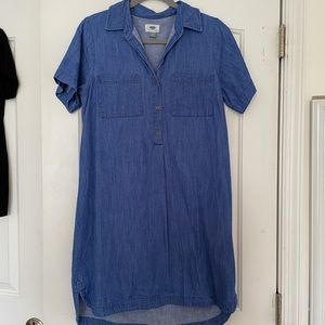 Women’s size medium denim dress with button details